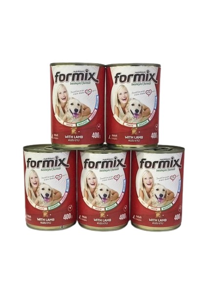 Formix Yetişkin Köpek Konserve Maması 400 gr x 5 Adet