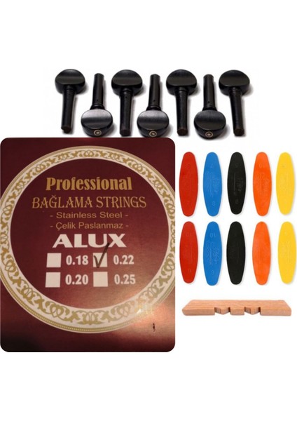 0.22 Çelik Abanoz Tezene Eşik 4'lü Set