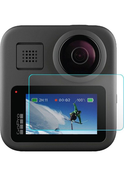 Gopro Max 360 Action Uyumlu Temperli Cam Ekran Koruyucu Film