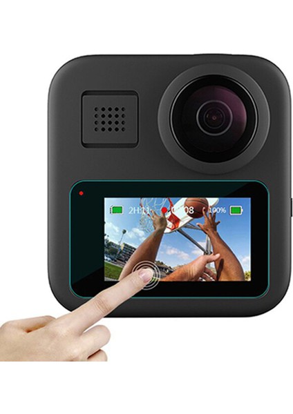 Gopro Max 360 Action Uyumlu Temperli Cam Ekran Koruyucu Film