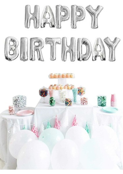 Happy Bırthday Harf Folyo Balon Seti
