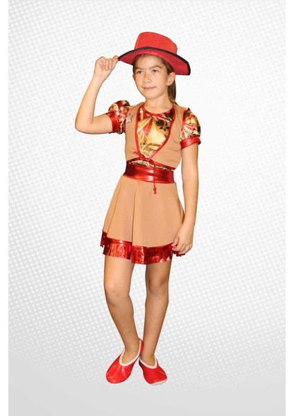 Tiyatro Animasyon Kostümü Kovboy2 (Kız Çocuk)