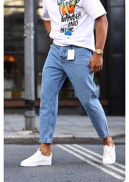 Erkek Mavi Kot Pantolon