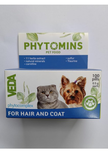 Phytomıns For Hair And Coat (Tüy Dökümüne Karşı Fitomin Tableti)