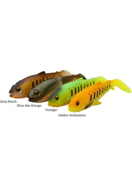 Craft Cannibal Paddletail 10.5 cm 12 gr Dark Water Mix 4 Adet Silikon Yem