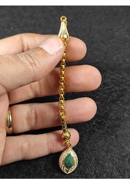 Usta İşçilikli Gümüş Kaplama Tesbih Püskülü