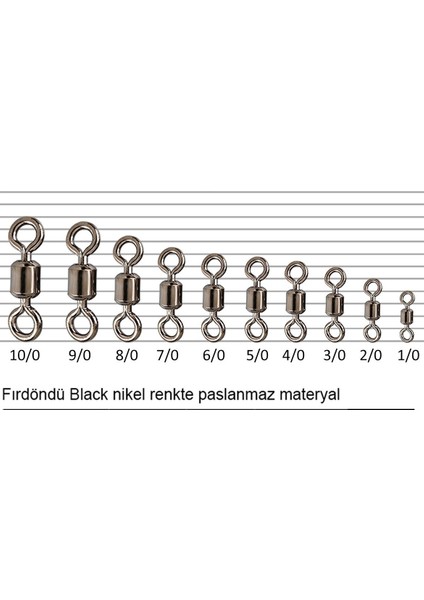 Fladen - Fırdöndü-Rollıng Swıvel-4/0- 2/0-Paket