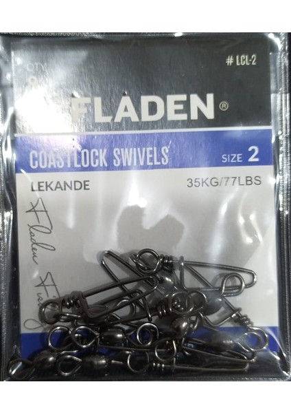 Fladen - Klips Coastlock Swivels- 2-4 - Paket