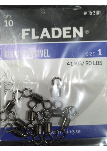 Fladen - Fırdöndü-Rollıng Swıvel-1-2-4-Paket