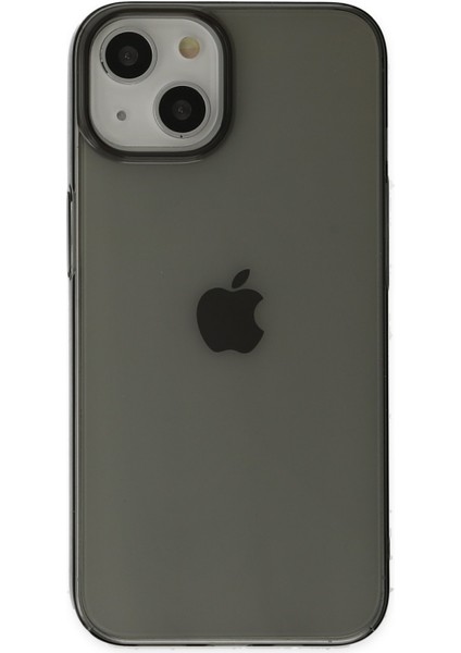 iPhone 14 Plus Kılıf Pc Sert Şeffaf Kapak - Siyah