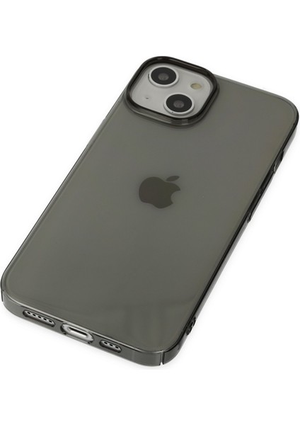 iPhone 14 Plus Kılıf Pc Sert Şeffaf Kapak - Siyah fırsatları