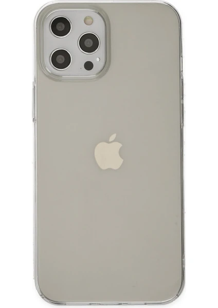 Happycase iPhone 12 Pro Kılıf Pc Sert Şeffaf Kapak - Şeffaf