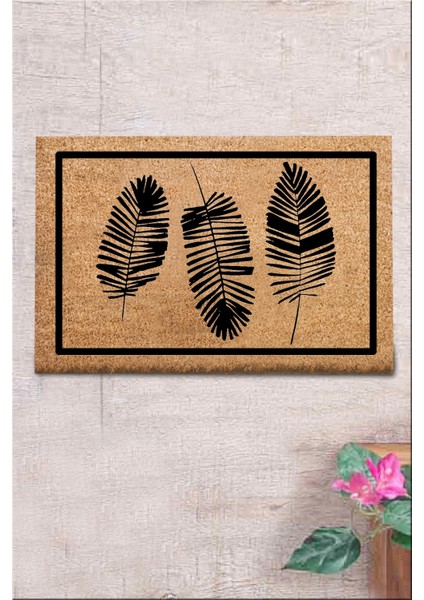 Coco Stol 40X60 cm Doğal Koko Kıl Paspas,hindistan Naturel Kapı Önü Paspası