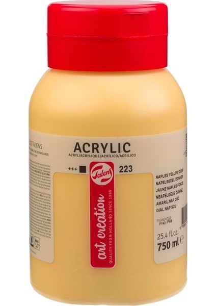 Akrilik Boya 750ML Naples Yellow Deep N:223
