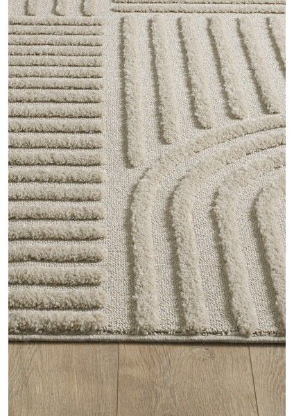 Quincey Bukleli Yumuşak Peluş Post Shaggy Krem Çocuk Odası Oturma Odası Salon Mutfak Halısı indirimleri