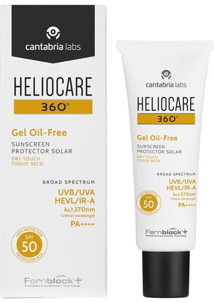 360 Yağsız Spf+50 Jel Güneş Koruyucu 50 ml