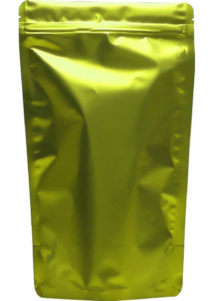 Sarı Mat Kilitli Doypack Ambalaj 16 x 27 + 4 cm. 500 gr. - 50 Adet