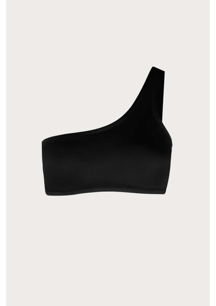 63566 Tek Omuz Siyah Bikini Üstü modelleri