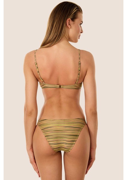 40742 Gold Simli Bikini Takımı