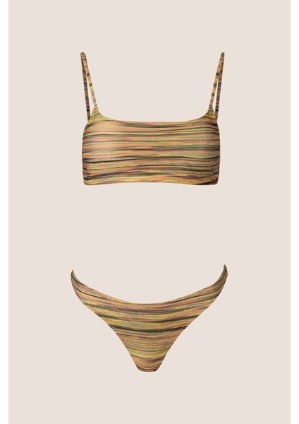 40742 Gold Simli Bikini Takımı