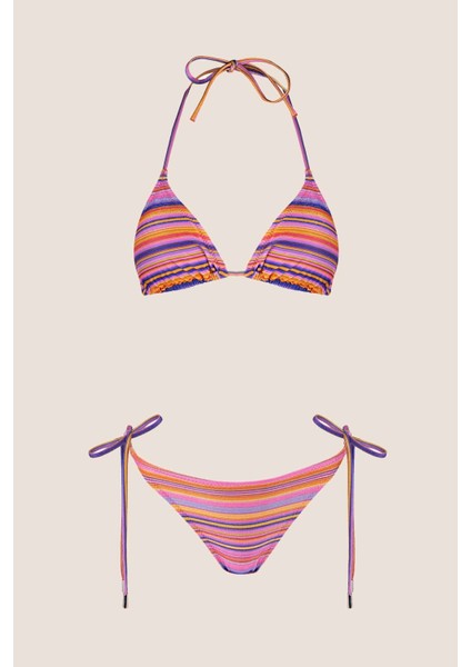 40735 Pembe Simli Bikini Takımı