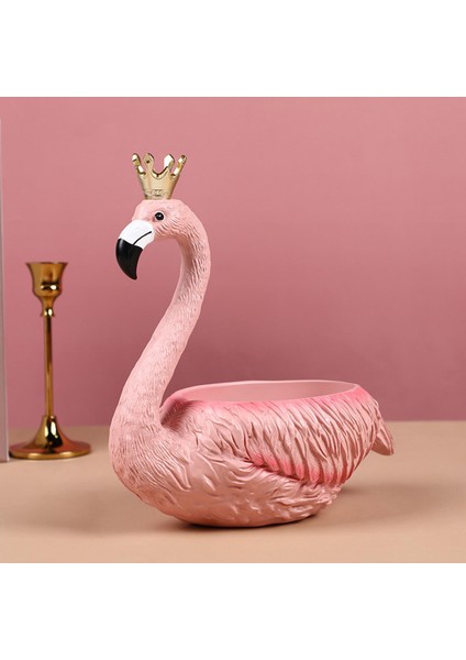 2 Adet Anahtar Depolama Süsleme Masaüstü Sundurma Için Ev Taşıma Flamingo Heykelcik (Yurt Dışından) modelleri