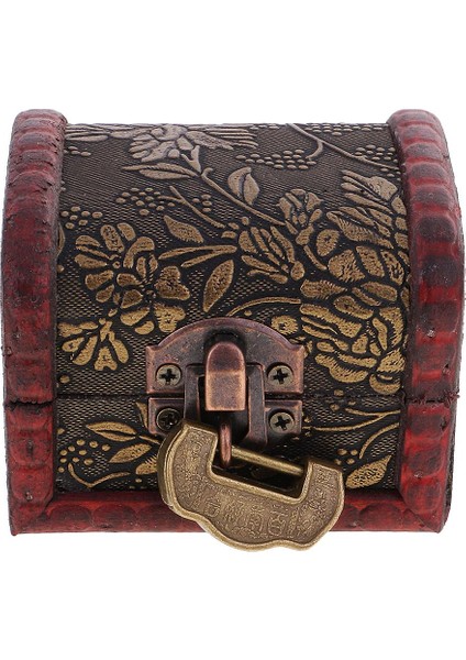 Şık Retro Çiçek Desen Takı Hazine Sandık Kutusu Kutu Manuel Ahşap Depolama (Yurt Dışından) indirimleri