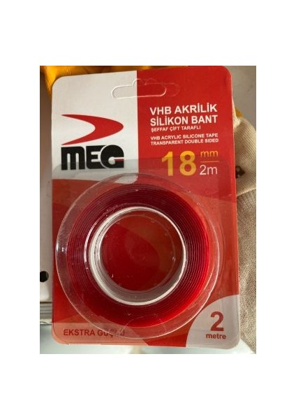 Çift Taraflı Bant 18mmx2m