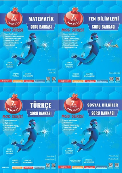 7. Sınıf Mod Serisi 4'lü Soru Bankası Seti
