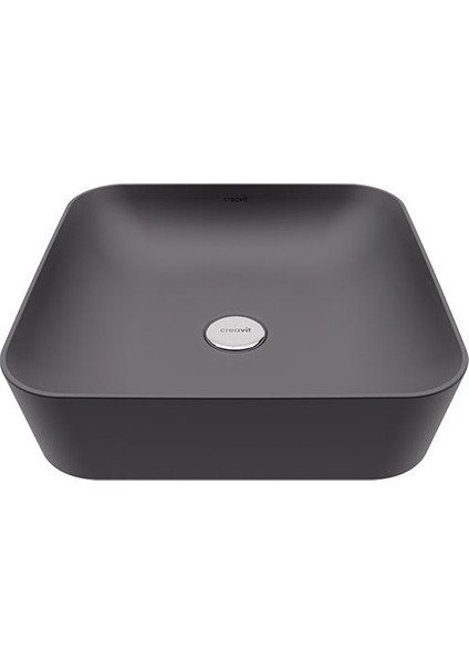 Ultra Kare Çanak Lavabo 40cm Mat Antrasit