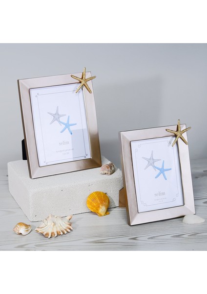 15X20 Deniz Yıldızı Çerçeve Vizon Altın fırsatları