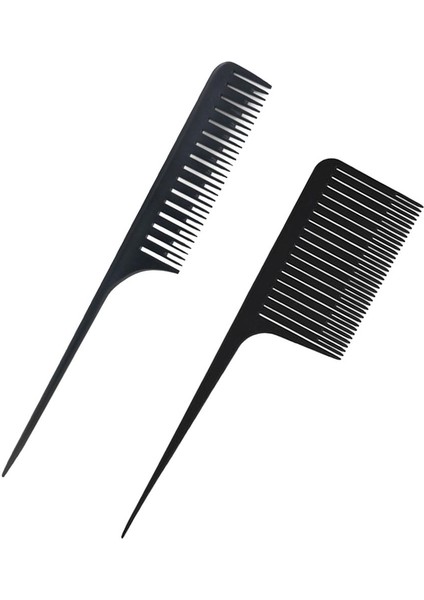 2pcs Profesyonel Vurgulama Folyo Folon Salon Combs Fırça Araçları Siyah (Yurt Dışından)