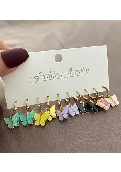 10 Adet Kelebek Küpe Set fiyatları