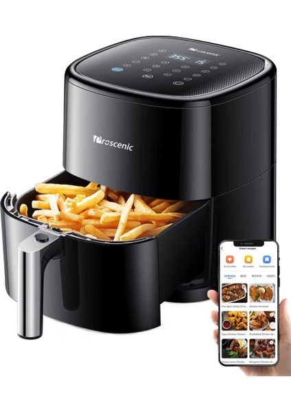 T22 Airfryer, 5 Litre, 13'ü 1 Arada, Yıkanabilir
