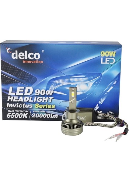 Delco Invictus  H1 LED Xenon Far Ampulü 20000 Lümen 6500K