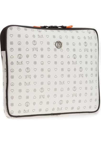 Monogram Beyaz Unisex Laptop & Evrak Çantası Blkor Notebook-Mn fiyatları