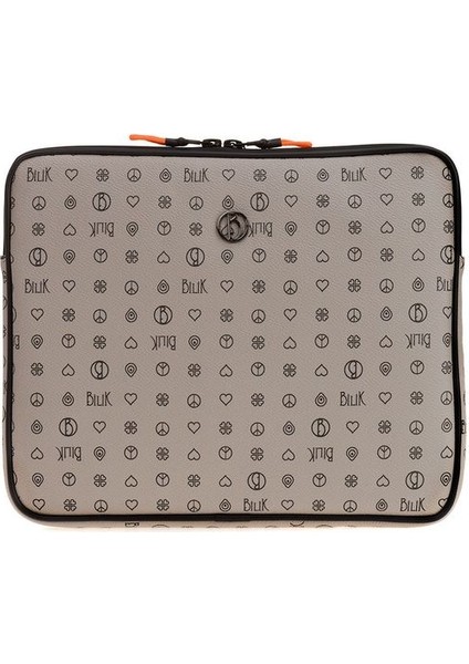 Monogram Gri Unisex Laptop & Evrak Çantası Blkor Notebook-Mn