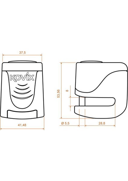 Ks6 - Fo Alarmlı Disk Kilit Turuncu modelleri