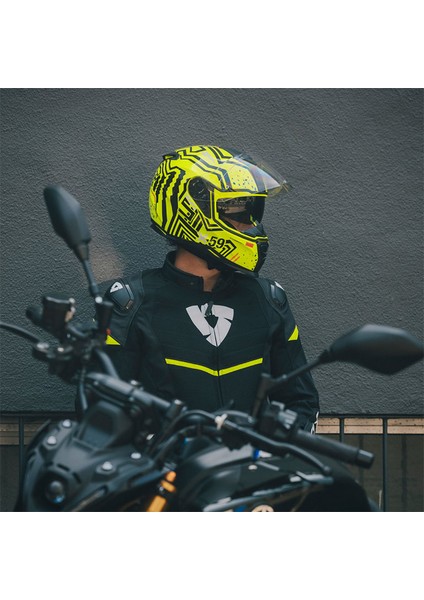 SX.100 Enıgma Neon Sarı - Siyah Kask