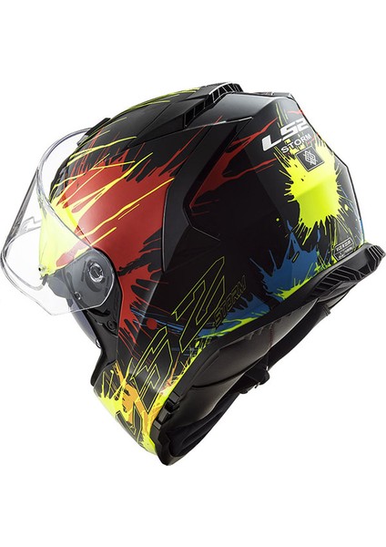 Storm Drop Siyah - Sarı - Kırmızı Kask modelleri