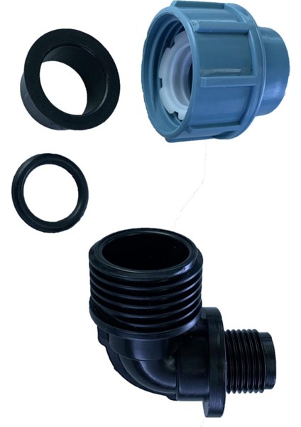 Erkek/dişi Hızlı Konektör Su Borusu Konektörleri 90 Derece Erkek 20MM (Yurt Dışından)