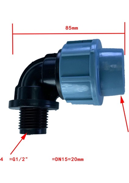 Erkek/dişi Hızlı Konektör Su Borusu Konektörleri 90 Derece Erkek 20MM (Yurt Dışından) fırsatları