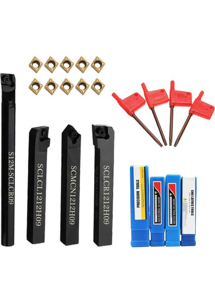 4x Torna Sıkıcı Dönüş Alet Tutucu + 10X Ekler + 4x Anahtar (Yurt Dışından) fiyatları