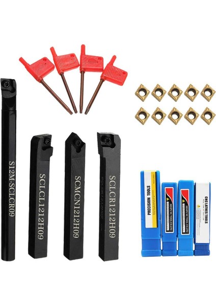 4x Torna Sıkıcı Dönüş Alet Tutucu + 10X Ekler + 4x Anahtar (Yurt Dışından) modelleri