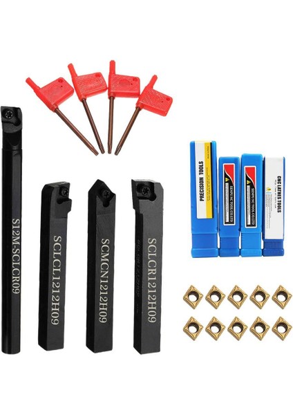 4x Torna Sıkıcı Dönüş Alet Tutucu + 10X Ekler + 4x Anahtar (Yurt Dışından) fırsatları