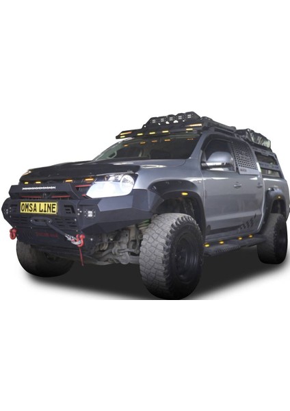 Omsa Vw Amarok Dakar Ön Tampon Çamurluk Ucu Siyah 2010 ve Sonrası