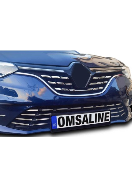 Omsa Renault Megane 4 Hb Krom Ön Panjur 5 Parça 2021 ve Sonrası