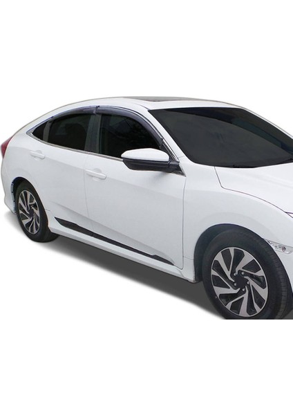 Honda Civic Fc5 Yan Kapı Çıtası Mat Siyah Abs 2016 ve Sonrası