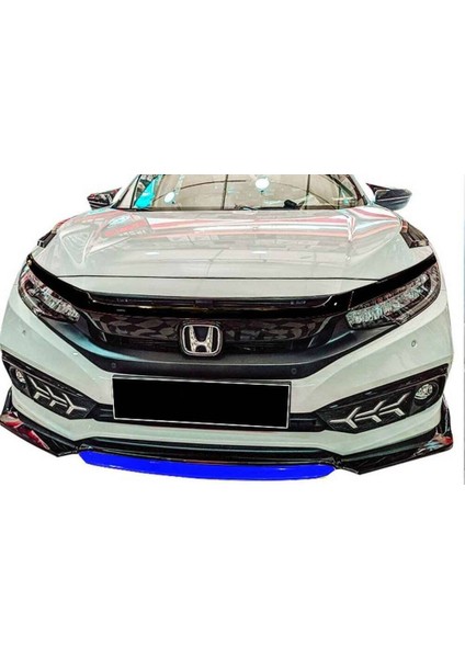 Honda Civic Fc5 Ön Tampon Lip Flaplı Piano Mavi Abs 2016 ve Sonrası