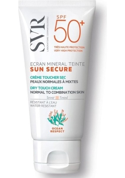 Sunsecure Ecran Mineral Renkli Spf50+ Güneş Kremi (Normal ve Karma Ciltler) 60g